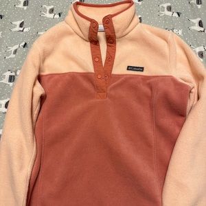 Columbia fleece snap pullover size large